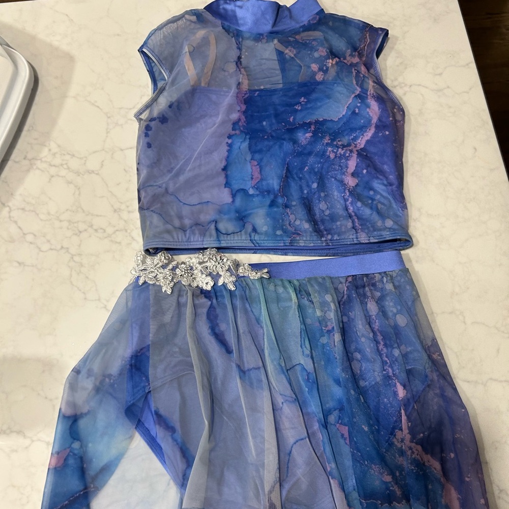 Blue and Purple Sleeveless Costume/Dress
